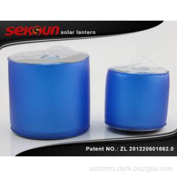 Solar Powered All Weather Colorful Inflatable LED Lantern W